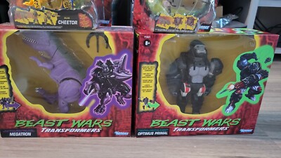 TRANSFORMERS BEAST WARS COMPLETE VINTAGE+OPTIMUS+MEGATRON CHEETOR + RATTRAP SET