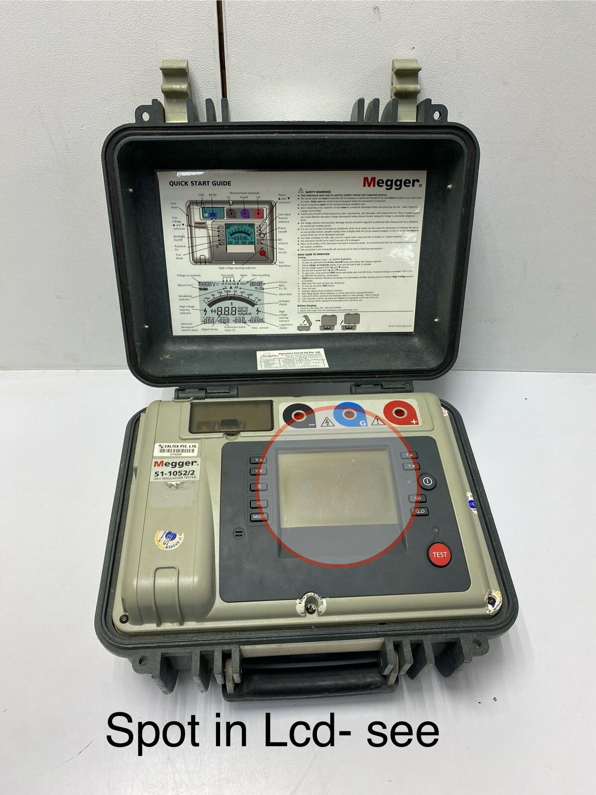 MEGGER S1-1052/2 10 KV INSULATION TESTER  (see Pictures)