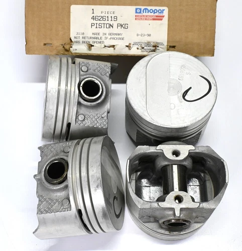 Genuine OEM MOPAR 1982-1991 Chrysler Dodge 2.2L Non-Turbo Piston Set 4626119