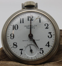 WESTCLOX SCOTTY POCKET WATCH 49.6mm USA RUNS TS3 