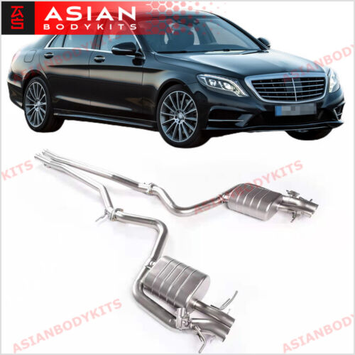 VALVED EXHAUST CATBACK MUFFLER for MERCEDES BENZ S500 S550 W222 2014 - 2017 4.7 - Picture 1 of 6
