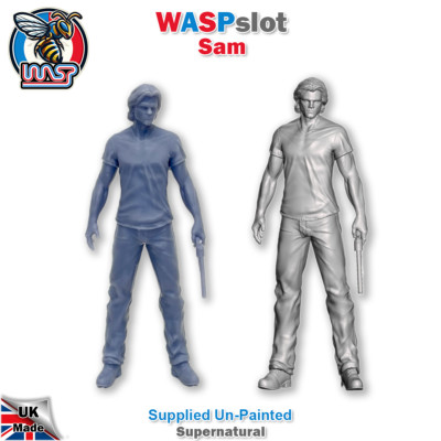 Supernatural Sam Nicht Lackiert Figur 1:18 Maßstab Wasp