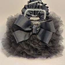 Sale Teen Girl/Women Ruffle Blk Tutu Princess,Frilly, Fancy,Dainty Wedding Purse