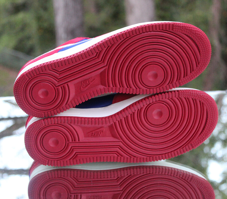 Nike Air Force 1 Low Scissors Men's Size 9 Gym Red Blue Custom