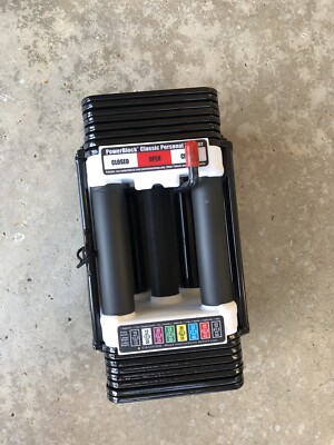Powerblock Adjustable Dumbbells(PAIR)Personal Trainer Set. 5-50lbs