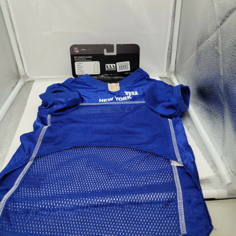 Camiseta NFL New York Giants malha para cachorros tamanho G uso oficial para animais de estimação - Imagem 2 de 4