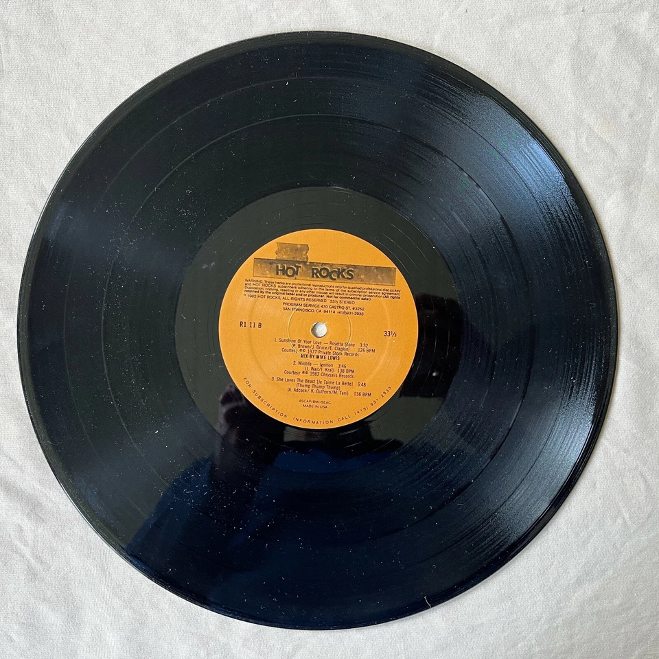 VARIOUS Hot Rocks Remix Series 1 Issue 1 1982 Promo Vinyl Maxi-Single R1 11 VG+ - Image 4 of 4