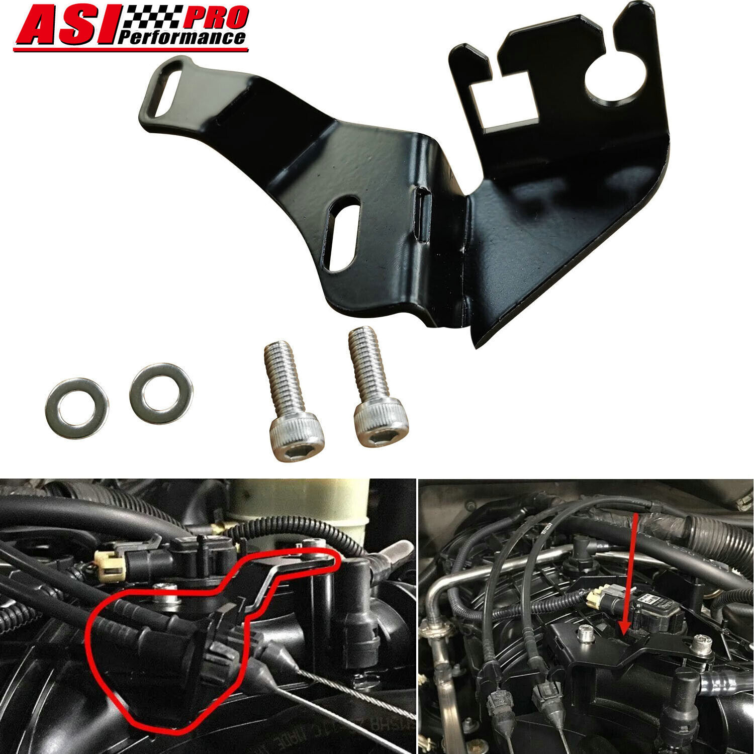 1999-2007 TBSS NNBS L92 Truck Intake Manifold Throttle Cable Bracket Kit