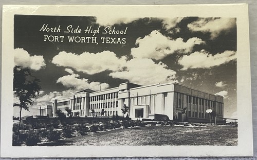 7 Foto real de recuerdo miniatura vintage de Fort Worth Texas c.1945 TCU NORTHSIDE HS - Imagen 8 de 11
