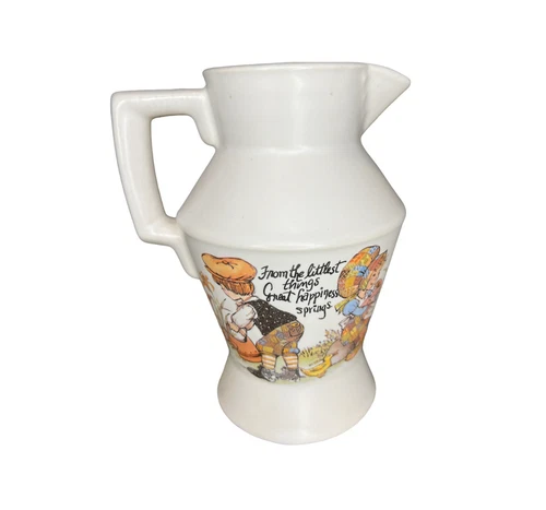 Vintage McCoy 70s  #335 From The Littlest things Great Happiness Springs Creamer