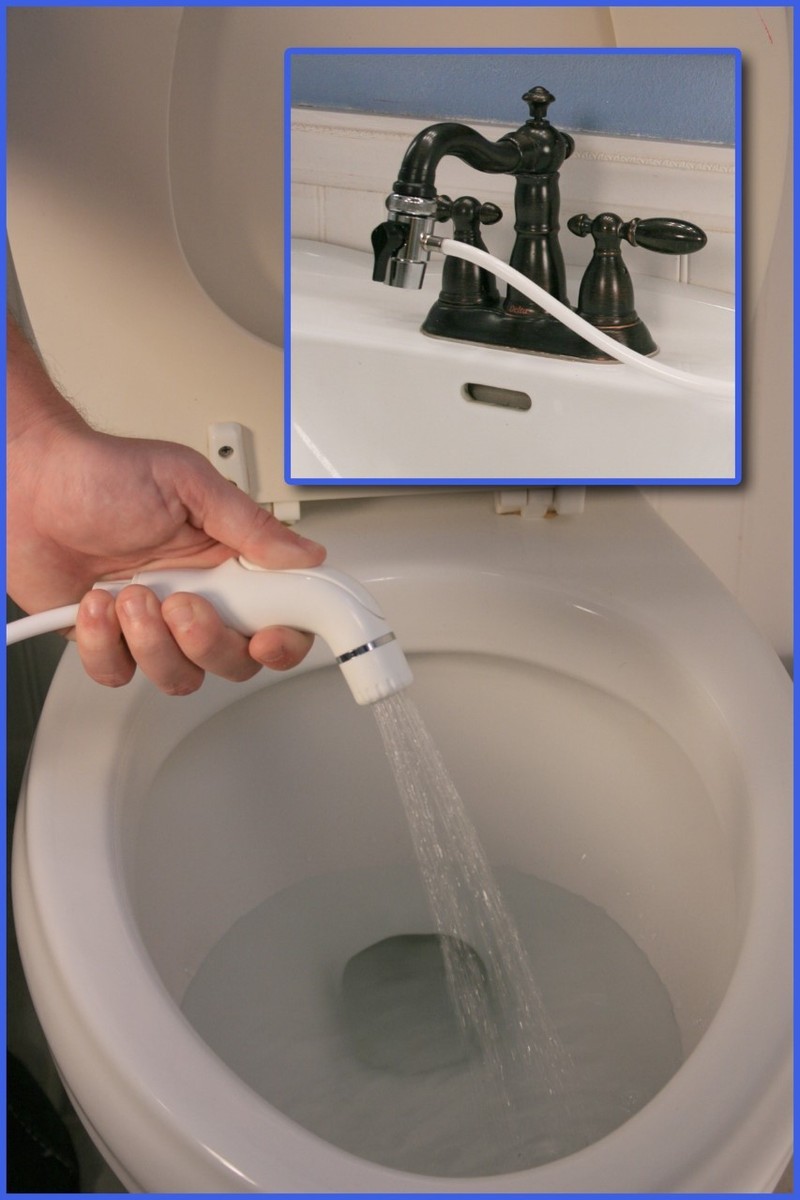 Handheld Toilet Bathroom Muslim shower Bidet Shattaf Sprayer Hot u0026 Cold  water | eBay