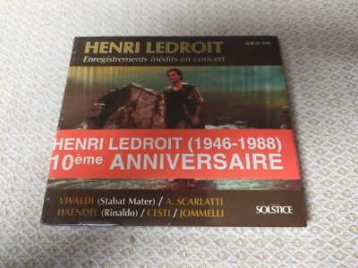 Henri Ledroit  : Enregistrements Inédits en Concert - CD Solstice NEU