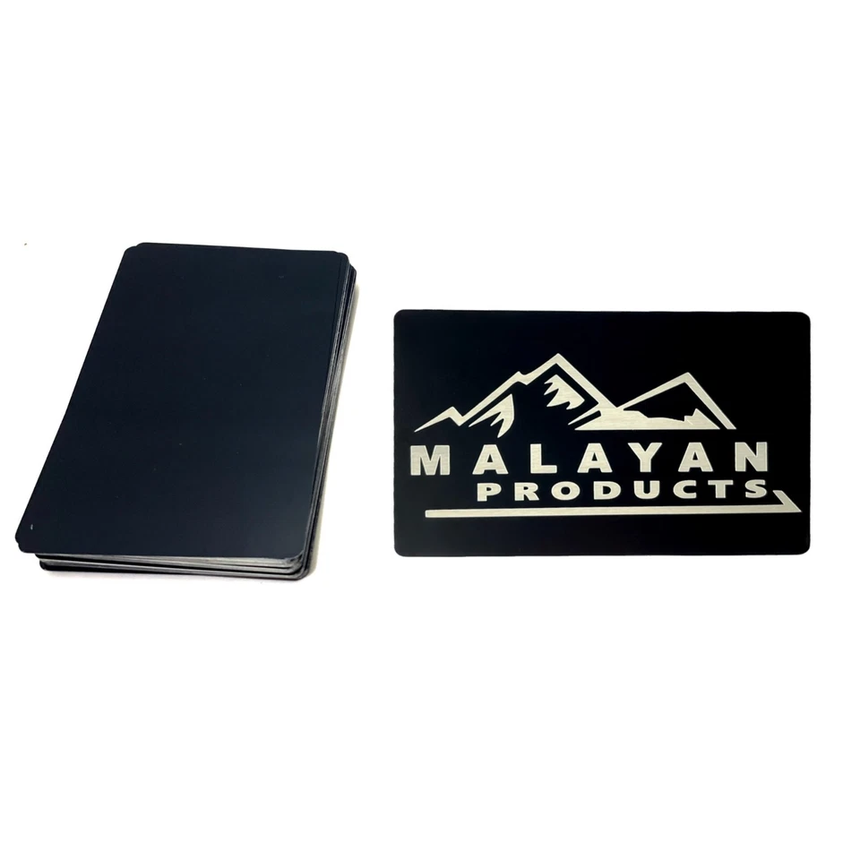 100 THICK  0.5mm Anodized Aluminum Business Card Blanks Metal Laser Engraving - Image 4 of 4