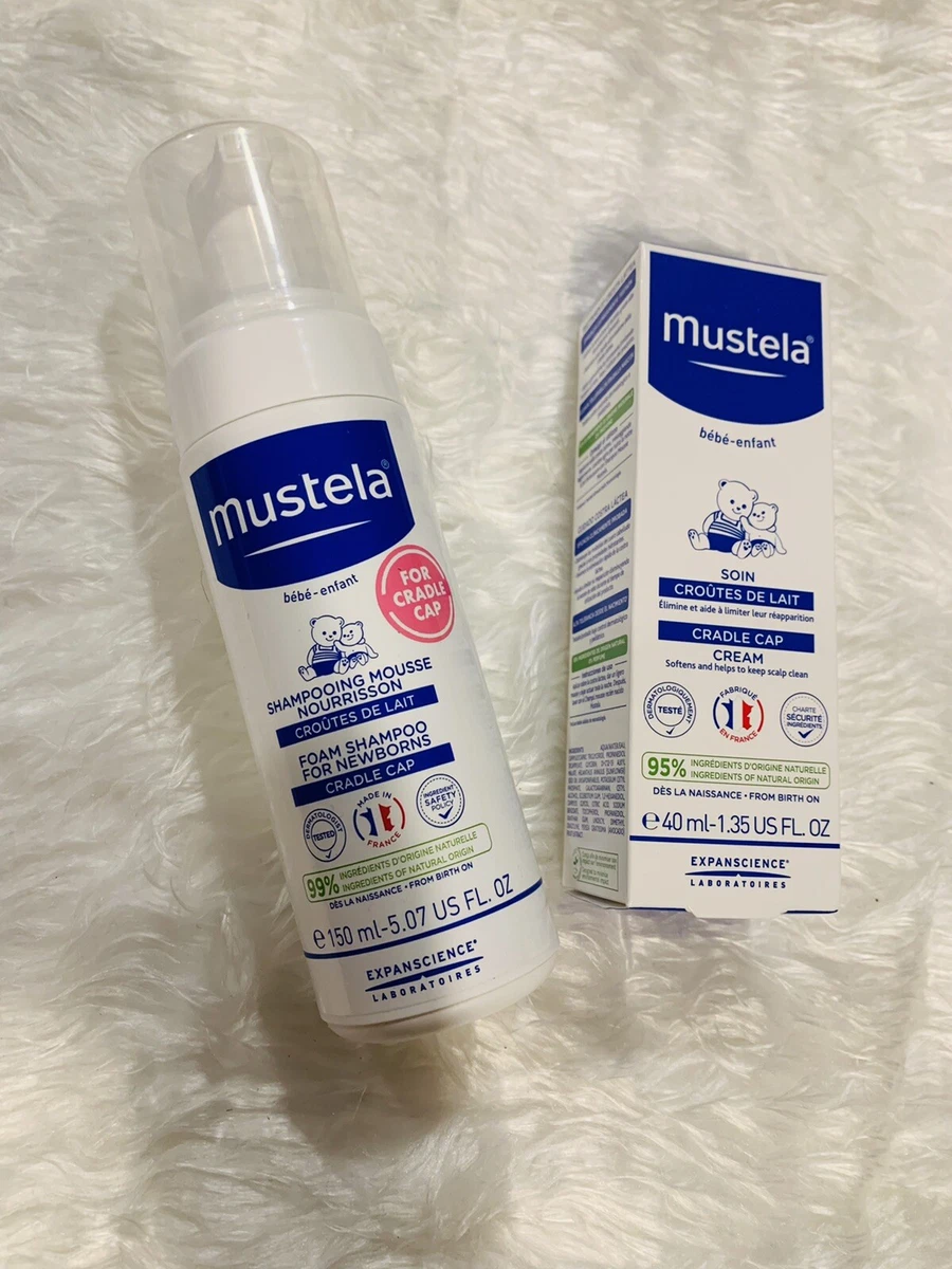 Mustela Baby Cradle Cap Bundle Foaming Baby Shampoo Cradle Cap Cream Exp 10 23