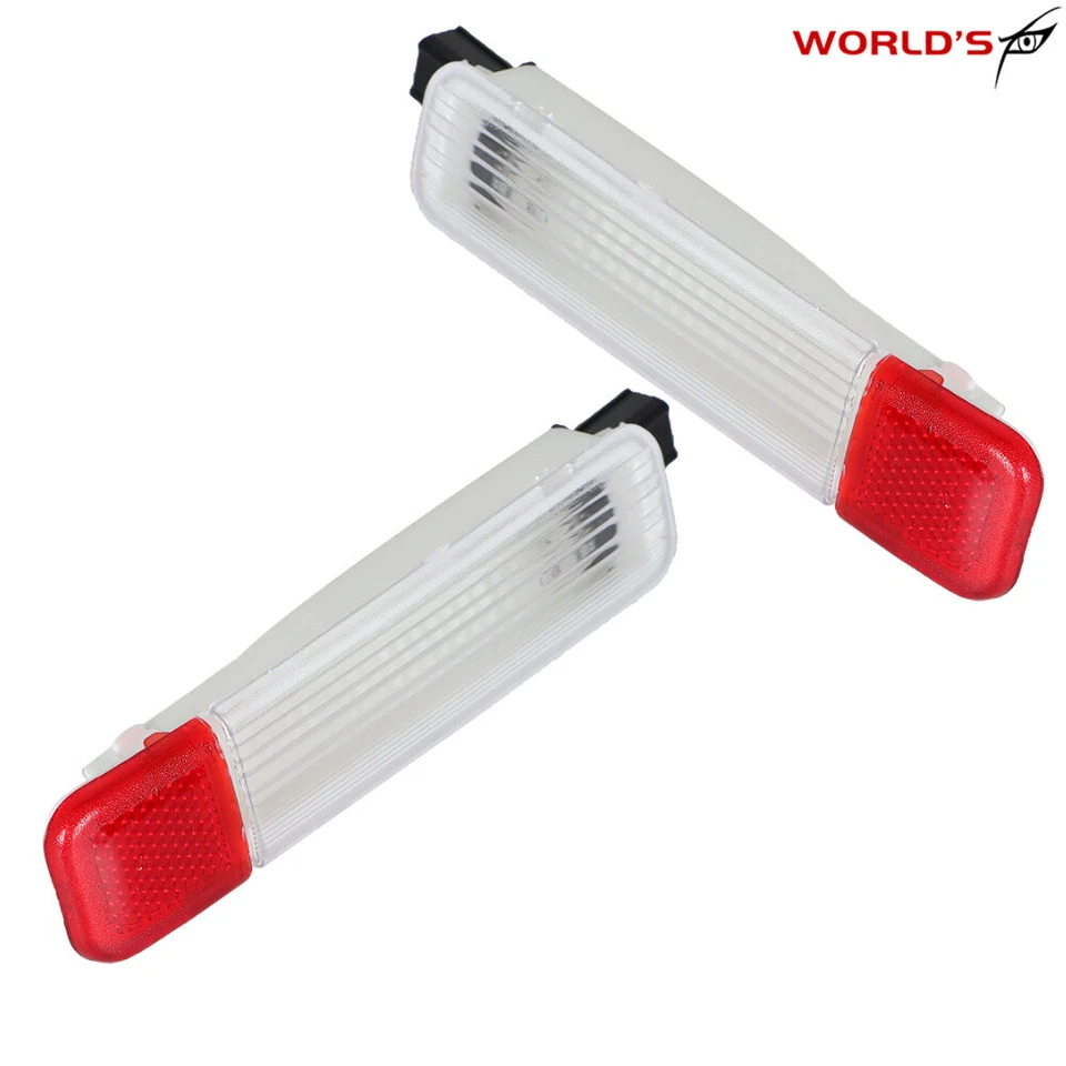 Par de paneles de luz reflectores de puerta de plástico L+R para Chevy Silverado GMC Sierra 01-06 Foto 3 de 4