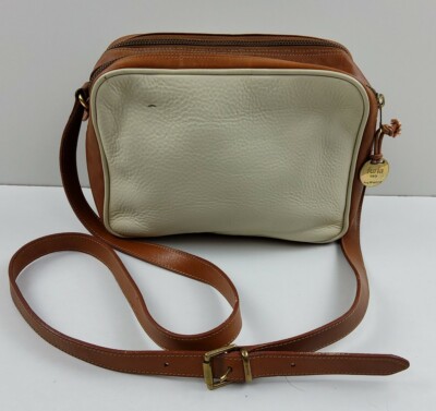 Vintage Furla Pebbled Leather Crossbody Shoulder Handbag Purse