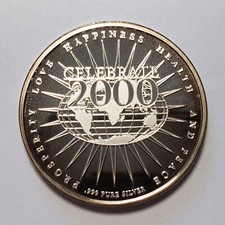 1 oz .999 Silver Round - 2000 One World for the New Millennium - SKU-F7341 85.05 per troy oz