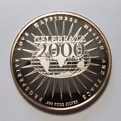 1 oz .999 Silver Round - 2000 One World for the New Millennium