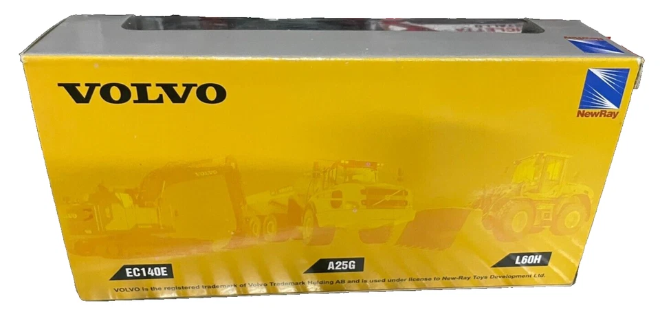 VOLVO EC140E ESCAVATORE CINGOLATO CM 14 scala 1:55 NEW RAY modellino METALLO - Immagine 2 di 4