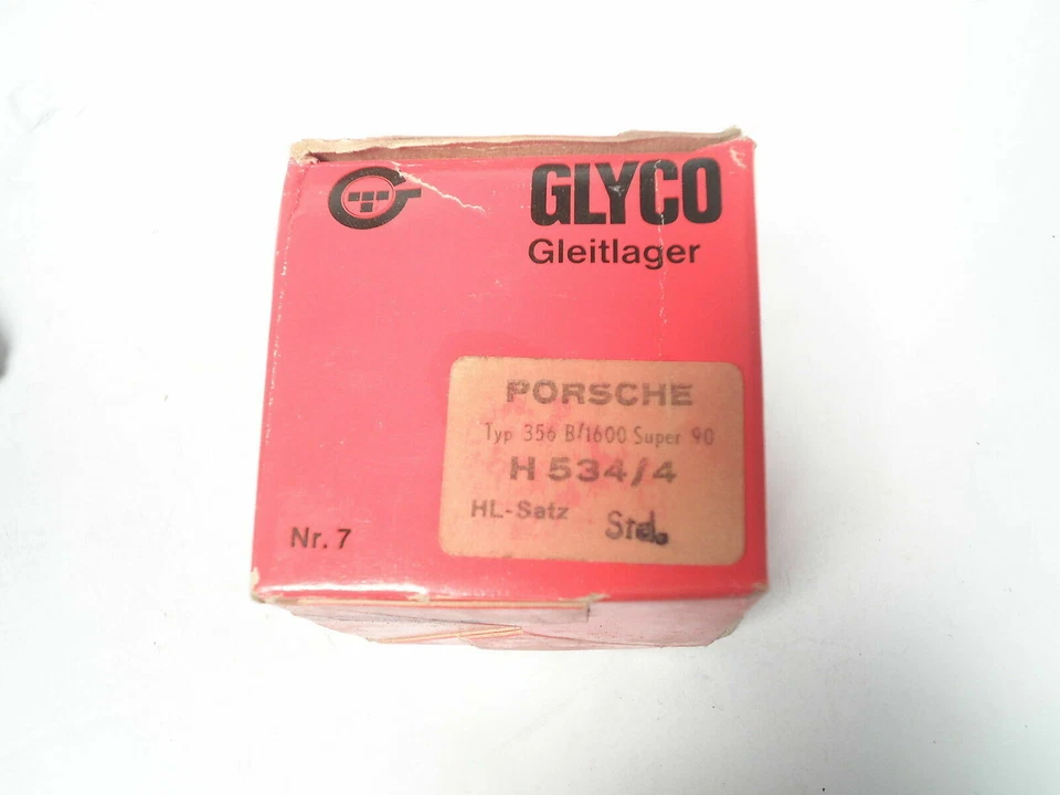 Juego de rodamientos principales para Porsche 356 B 1600 Super 90 1960+ Glyco H534/4 STD  Foto 3 de 3