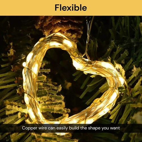 Solar Fairy String Lights 100/200/300 LED Outdoor Garden Christmas Party Decor - Picture 5 of 21