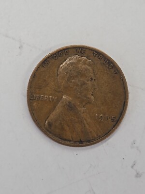 1935 Lincoln Wheat Penny No Mint Mark Uncertified Circulated