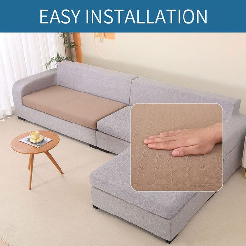 Sofa Seat Covers Stretch Cushion Protector Removable Washable Slipcover Size L - Picture 3 of 36