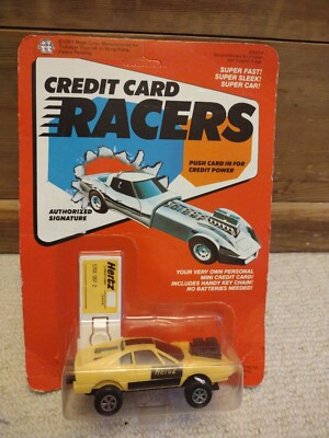 Vintage Mego Kreditkarte Racer Hertz um 1981 in Originalverpackung