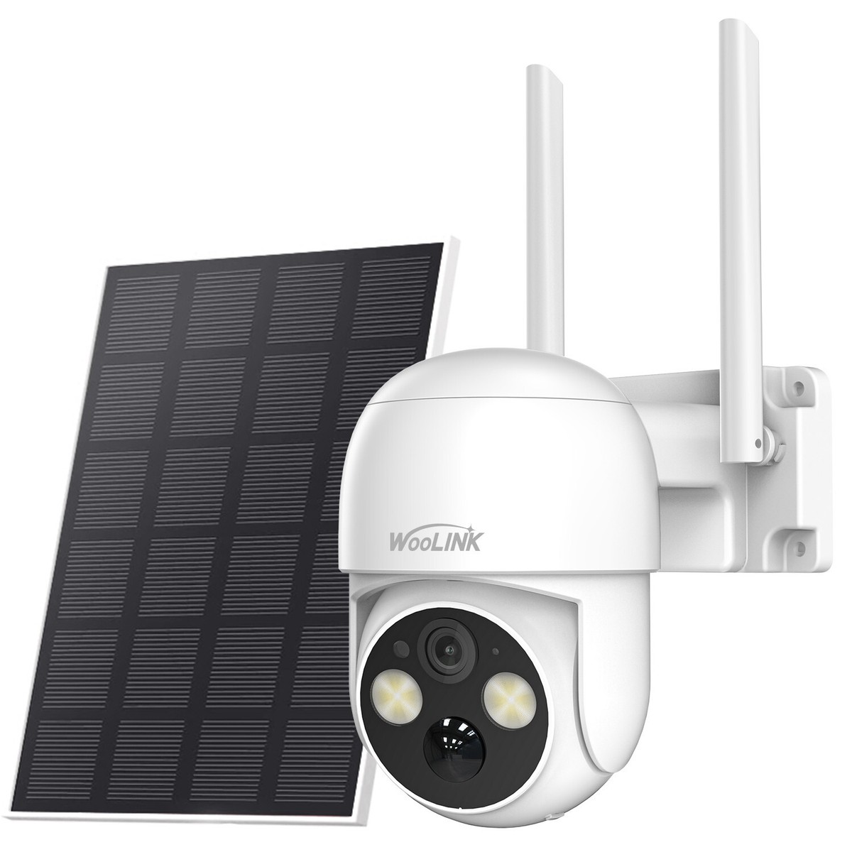 XVIM 4MP Solar Battery WiFi Pan/Tilt Security Camera - Outdoor, 1080p, 2-Way Audio (1 Or 4 Cam)