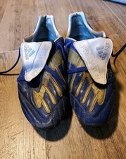 Adidas Predator Absolion Blue Leather Football Soccer Cleats US11 UK10 1/2