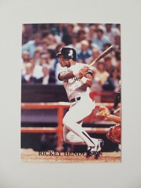 RICKEY HENDERSON 1987 ACTION SUPERSTARS BASEBALL CARD #6 NEW YORK YANKEES