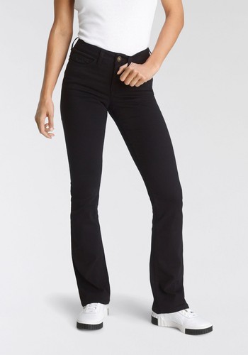 ARIZONA Bootcut-Jeans Baby-Boot normale Leibhöhe, schwarz, Gr. 88 (44) - Bild 3 von 3