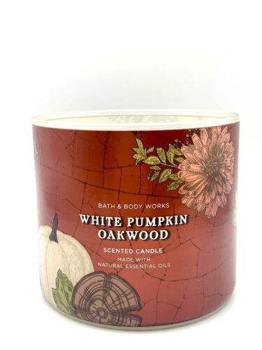Bath & Body Works 3-Docht Kerze White Pumpkin Oakwood 411g - Bild 1 von 1