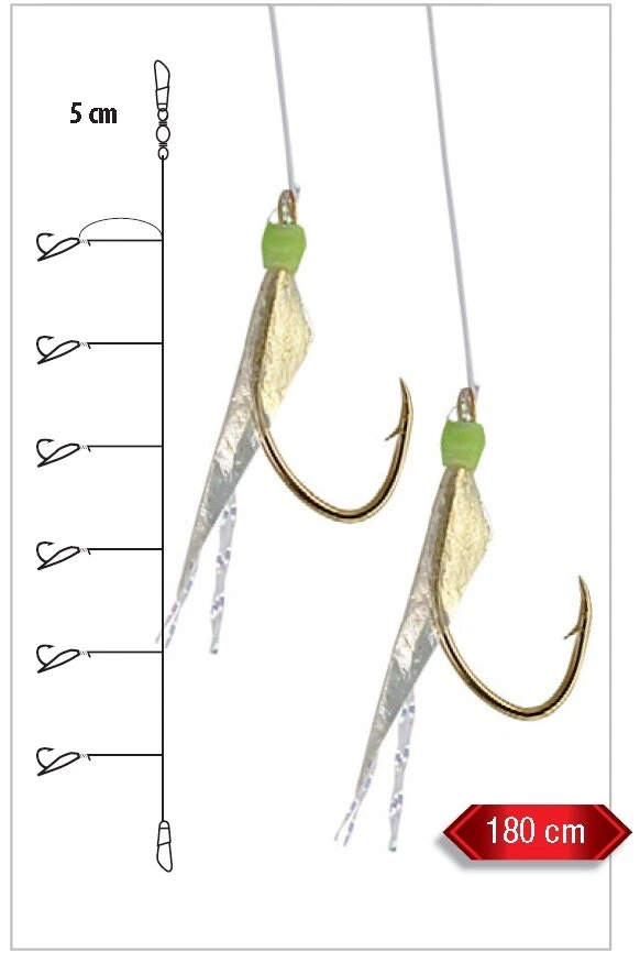 Sabiki Trabucco MOD.1 cm.180 6 ami  sgombri, lanzardi e sugarelli - Immagine 2 di 2