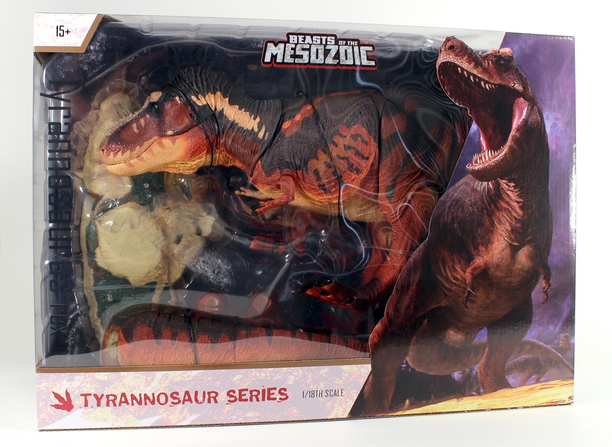 Tyrannosaurus rex 1:18 Painted Brown Dinosaur Beasts of the