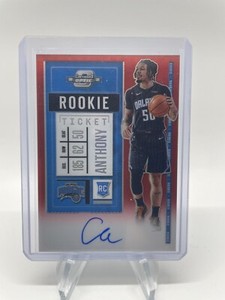 2020 Contenders Optic ANTHONY COLE Rookie Ticket Variation Red Prizm Auto SP /99