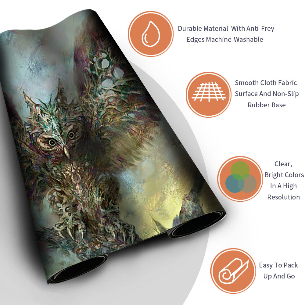 mtg Baleful Strix プレイマット Baleful Strix Playmat - Original Magic Art
