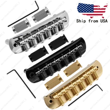 Electric Guitar Bridge Assembly w/ Tailpiece & Saddles for JM Jazzmaster
