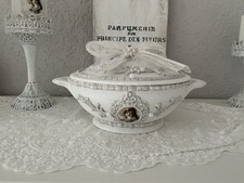 Shabby Chic Antikoptik Deko Vintage Porzellan Terrine SchüsselBrocante Landhaus