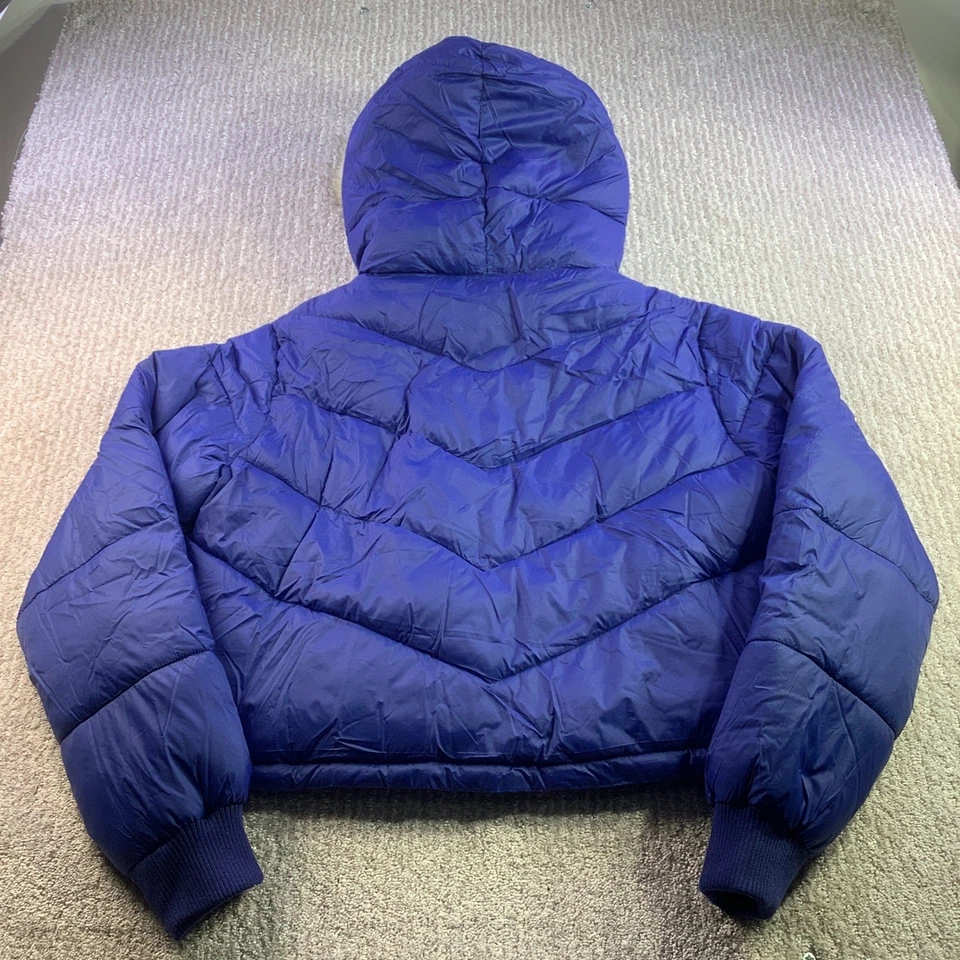 Chaqueta acolchada True Religion para mujer azul con capucha talla XL NUEVA CON ETIQUETAS Foto 3 de 4