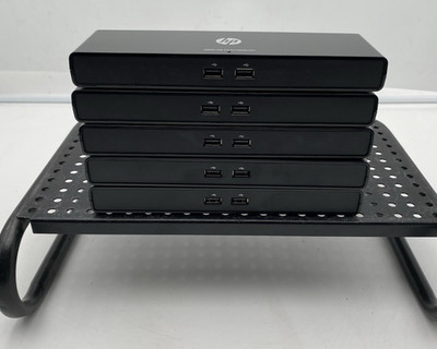 LOT OF 5 HP 3005pr USB 3.0 Port Replicator Docking Station