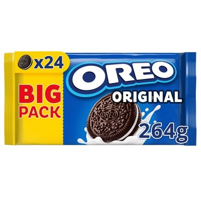 Oreo Kakaokekse mit Vanillecremefüllung 264g Packung für die ganze Familie