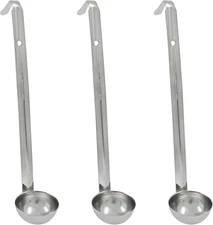 3 Pcs 1 Oz Soup Ladle Set, Stainless Steel Ladle with Long Hooked Handles Kitche