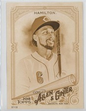 2018 Allen & Ginter Topps.com Online Exclusive 5x7 Gold 7/10 Billy Hamilton n5h