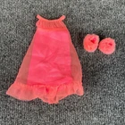 Vintage 1970 Barbie Lovely Sleep-In's Mattel #1463 Hot Pink Nightgown Japan