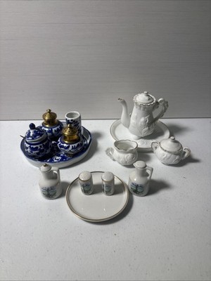 toy ceramic tea sets vintage lot 3
