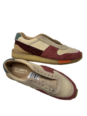 Clarks Originals Torrun Tan Leather and Suede Sneakers Men's US Size 8 *READ*