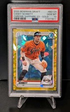 2020 Bowman Draft Chrome Sapphire CASEY SCHMITT  GOLD REFRACTOR #13/15 PSA 10🔥