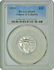 2002-W $10 Statue of Liberty, DCAM (Proof) Platinum Eagles - PCGS