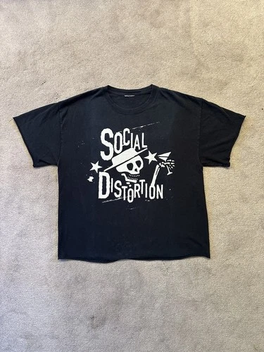 90s Y2K Social Distortion Skeleton Graphic T-Shirt 1 1990s vintage concert t-shirt, vintage, single stitch, B+ condition